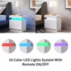 TIRAMISUBEST LED Nightstand with 2 Drawers, Modern Buffet Cabinet for Stylish Bedrooms - 4 of 4