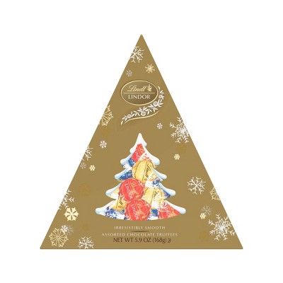 Lindt Holiday Tree Assorted Chocolate Truffles - 5.9oz