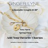Ginger Lyne Paperclip Chain Charm Holder Necklace with Princess Charm for Women Stainless Steel 18-20" Adjustable - 3 of 4