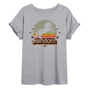 Women's - Barbie - Kendom Western Oversized Graphic T-Shirt - 1 of 4