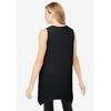 Woman Within Women's Plus Size Sleeveless Hanky Hem Tunic - 3 of 4