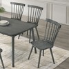 Kumasinova 17.5"H Rustic Farmhouse Dining Chairs Set of 2,Solid Wooden Armless Chair for Kitchen & Dining Room,Versatile Side Chair,300lbs Max - 2 of 4