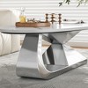 Sintered Stone and Stainless Steel Coffee Table with Elegant Modern Design and Durable Construction for Living Room - 3 of 4