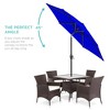 Best Choice Products 7.5ft Heavy-Duty Outdoor Market Patio Umbrella w/ Push Button Tilt, Easy Crank - 2 of 4