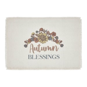Bountifall Autumn Blessings Placemat Set of 2 13x19 VHC Brands - 1 of 4