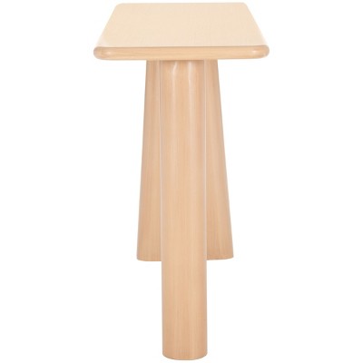Natural Wood and Metal Nordic Hallway Table
