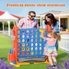 NAYSAYE 4 in 1 Giant Game Set Connect Four Basketball Ring Toss Golf Indoor Outdoor Fun for Kids, Orange, 36.22"*9.06"*14.17" - 3 of 4