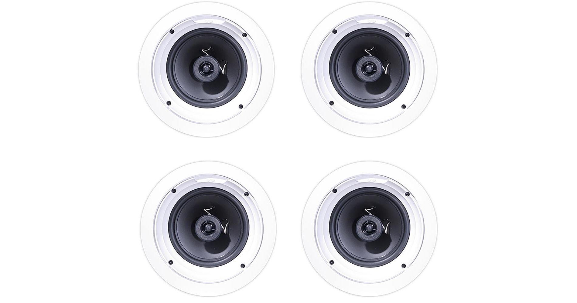 Klipsch R-1650-C In-Ceiling Speaker - White (4-Pack)