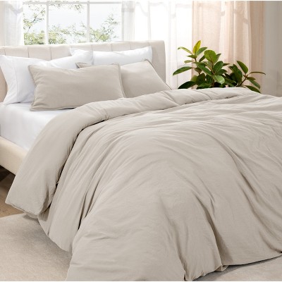 Washed Duvet Cover & Sham Set - Extra Soft, Easy Care by Bare Home, Comforter Not Included