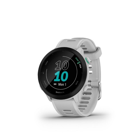 Garmin Forerunner® 55 GPS Running Smartwatch, White/Black - Worldshop