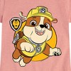 Girls' - Paw Patrol - Rubble Fitted Short Sleeve Graphic T-Shirt - 2 of 4