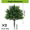 GAOMON Artificial Shrub Topiary Plant, Faux Greenery for Outdoor & Indoor Decor, Patio, Garden, Porch Decoration - 4 of 4