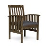 NicBex Patio Dining Chairs Set of 2,Outdoor Chairs with 2 Wateroof Cushions and Acacia Wood Frame,Kitchen Chairs for Dining Room,Patio - 4 of 4