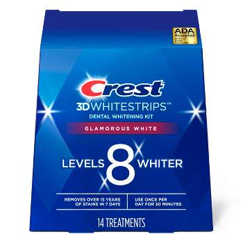 Crest 3D Whitestrips Glamorous White Teeth Whitening Kit with Hydrogen Peroxide -  14 Treatments