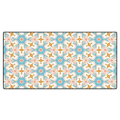 Marta Barragan Camarasa Boho mosaic desert colors N Desk Mat -Deny Designs