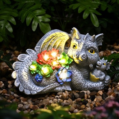Gigalumi Solar-Powered Dragon Garden Statue with Lights, Perfect for Outdoor Decor, Ideal Gift for Women, Housewarming & Birthday