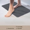 Stone Bath Mat, Non - Slip Earth Shower Mat - Quick Drying, Absorbent, Easy To Clean, 23.5x15, Graphite - 4 of 4