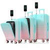 YOOCOZZ 3 Piece Luggage Sets with USB Port and Spinner Wheels,Airline Certified Carry on Luggage with Cup Holder and Front Opening Design - 3 of 4