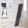 Floor Standing Mirror, Wall Mirror with Stand Aluminum Alloy Thin Frame - 2 of 4