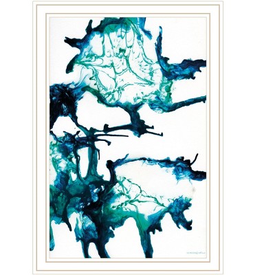 HomeRoots Ocean Living White Framed Print Wall Art