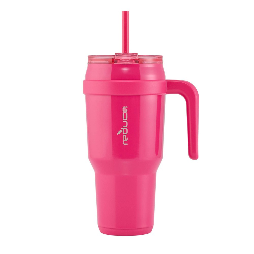 Reduce 40oz Cold1 Vacuum Insulated Stainless Steel Straw Tumbler Mug Dark Pink