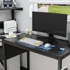 PAGED Modern Office Desk with Power Outlet,Writing Desk with Storage Shelves,Computer Desk for Home,Office,Workshop - 2 of 4