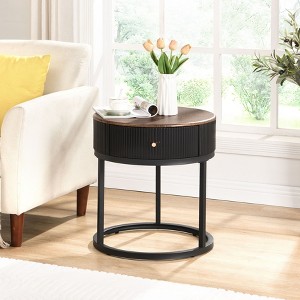 NicBex Modern 31.5" Round Coffee Table with Storage Drawers for Living Room and Office - 1 of 4
