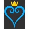 Men's Kingdom Hearts 1 Blue Heart Pull Over Hoodie - 2 of 4