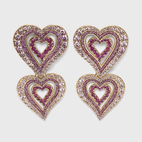 Target deals heart earrings