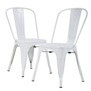 BestMassage Metal Dining Chairs Metal Chair for Indoor Outdoor Chairs Perfect for Restaurants - 1 of 4