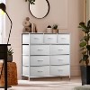 Sorbus Dresser with 9 Drawers - Furniture Storage Chest Tower Unit for Bedroom, Closet, etc - Steel Frame, Wood Top, Fabric Bins - 4 of 4