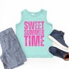 The Juniper Shop Sweet Summer Time Block Distressed Youth Tank Top - 3 of 4