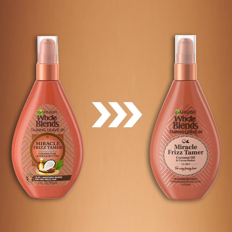 Garnier Whole Blends Miracle Frizz Tamer 10-in-1 Coconut Leave-In Treatment - 5 fl oz, 4 of 13