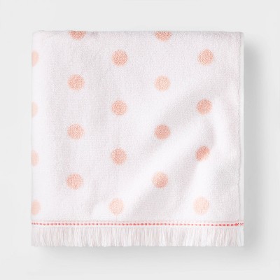 Polka dot discount bath towel sets