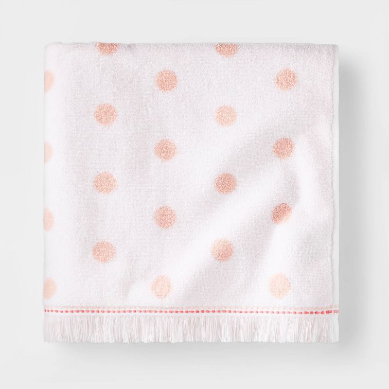 Dot Kids' Towel Pink with SILVADUR™ Antimicrobial Technology - Pillowfort™, 1 of 9