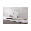Elegant Lighting Luca Single Handle Pull Down Sprayer Kitchen Faucet with touch sensor in Brushed Nickel - 4 of 4