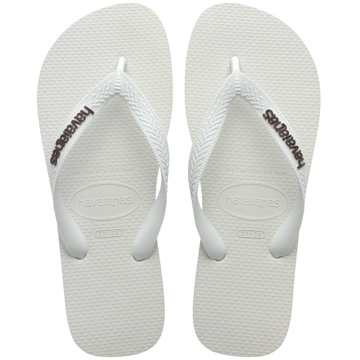 Havaianas Women's Logo Flip Sandals - White