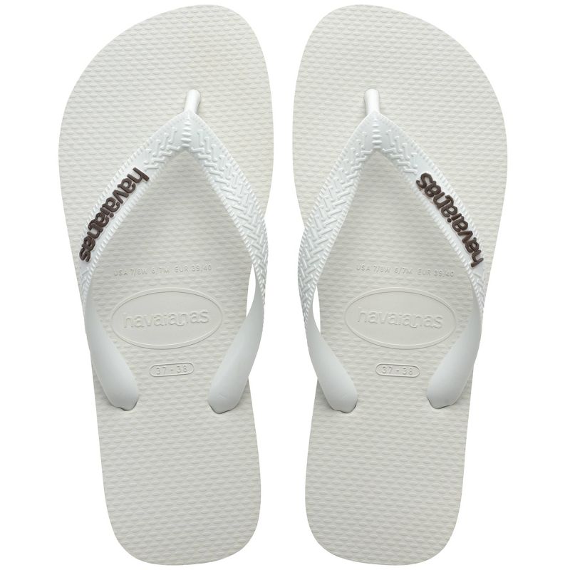 Havaianas Women's Logo Flip Sandals - White 6