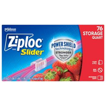 Ziploc Slider Storage Quart Bags