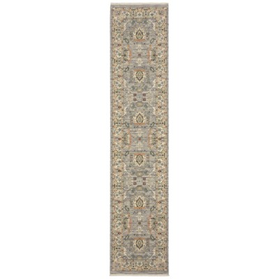 Oriental Weavers Lucca 2063L Grey/ Multi Indoor Area Rug - 2'6" x 12'
