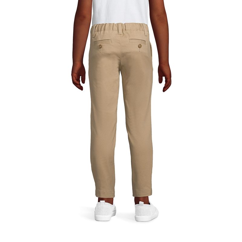 Lands' End Kids Plain Front Stretch Chino Pants, 4 of 6
