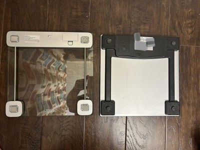 Thinner by Conair Digital Glass Weight Scale, Clear/Silver TH-321, TESTED  GOOD