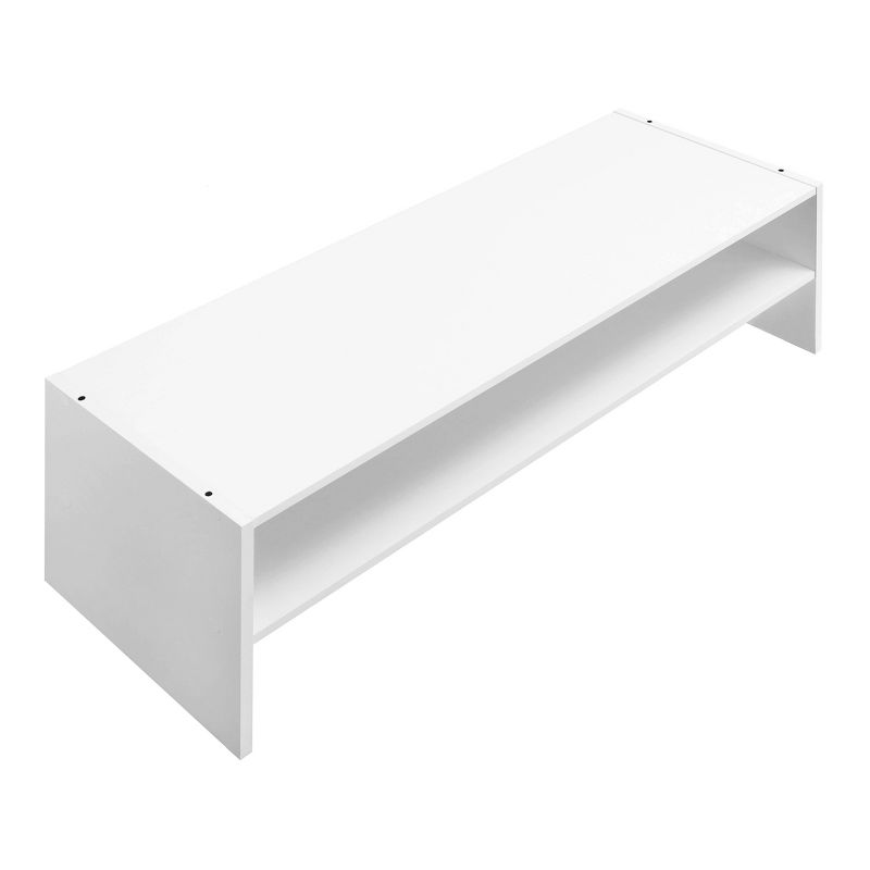Whitmor Stackable 31&#34; Extra Wide 2 Shelf Storage Organizer White, 4 of 10