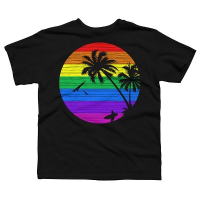 Boy's Design By Humans Rainbow Summer By clingcling T-Shirt