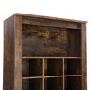 TIRAMISUBEST A shoe cabinet with 2 flip-top drawers - Mobile Lateral Filing Cabinet, Locking Wheels, Adjustable Shelf - 3 of 4