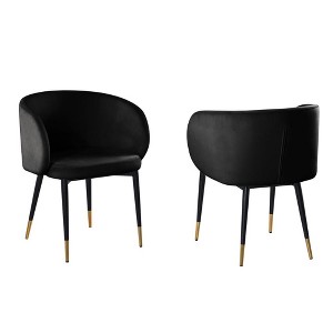 Best Master Furniture,Hemingway Velvet Upholstered Side Chair - 1 of 1