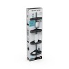 Better Living Products Hirise 4 Tension Shower Caddy with Mirror Black/Aluminum - 4 of 4