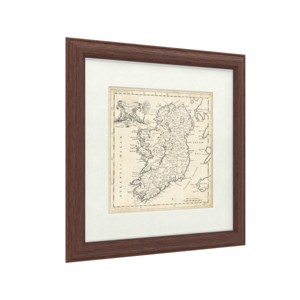 Trademark Fine Art -T. Jeffreys 'Map Of Ireland' Matted Framed Art - 1 of 4