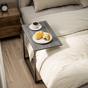 Pipishell C-Shaped End Table, 27 inches High, Sofa Side Table for Living Room, Slides Under Couch for Easy Access - 1 of 4