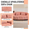 MOONMISS Giant Bean Bag Chair Couch, 57''W Oversized Bean Bag Sofa with Foam Filler, Lazy Loveseat Chair with 2 Pillows for Living Room - 2 of 4